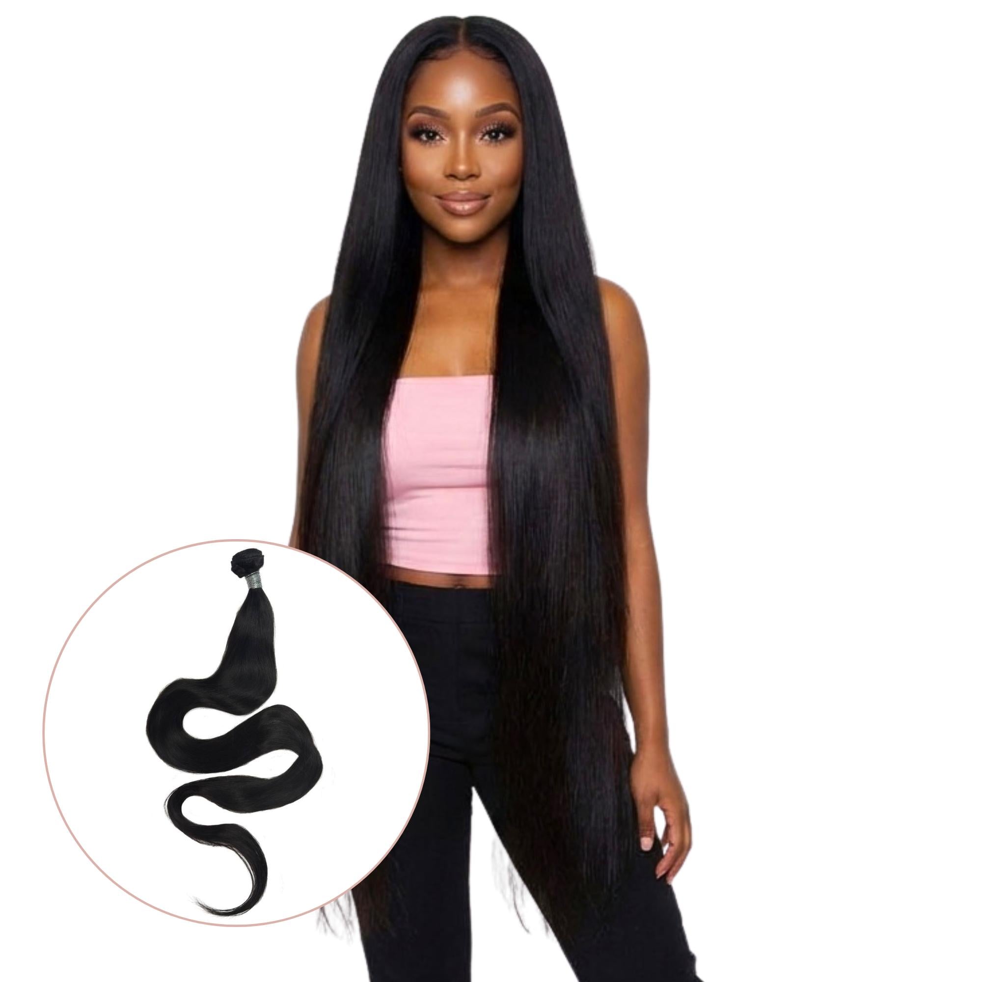 55" Raw Straight 100% Human Hair Bundle - Private Label