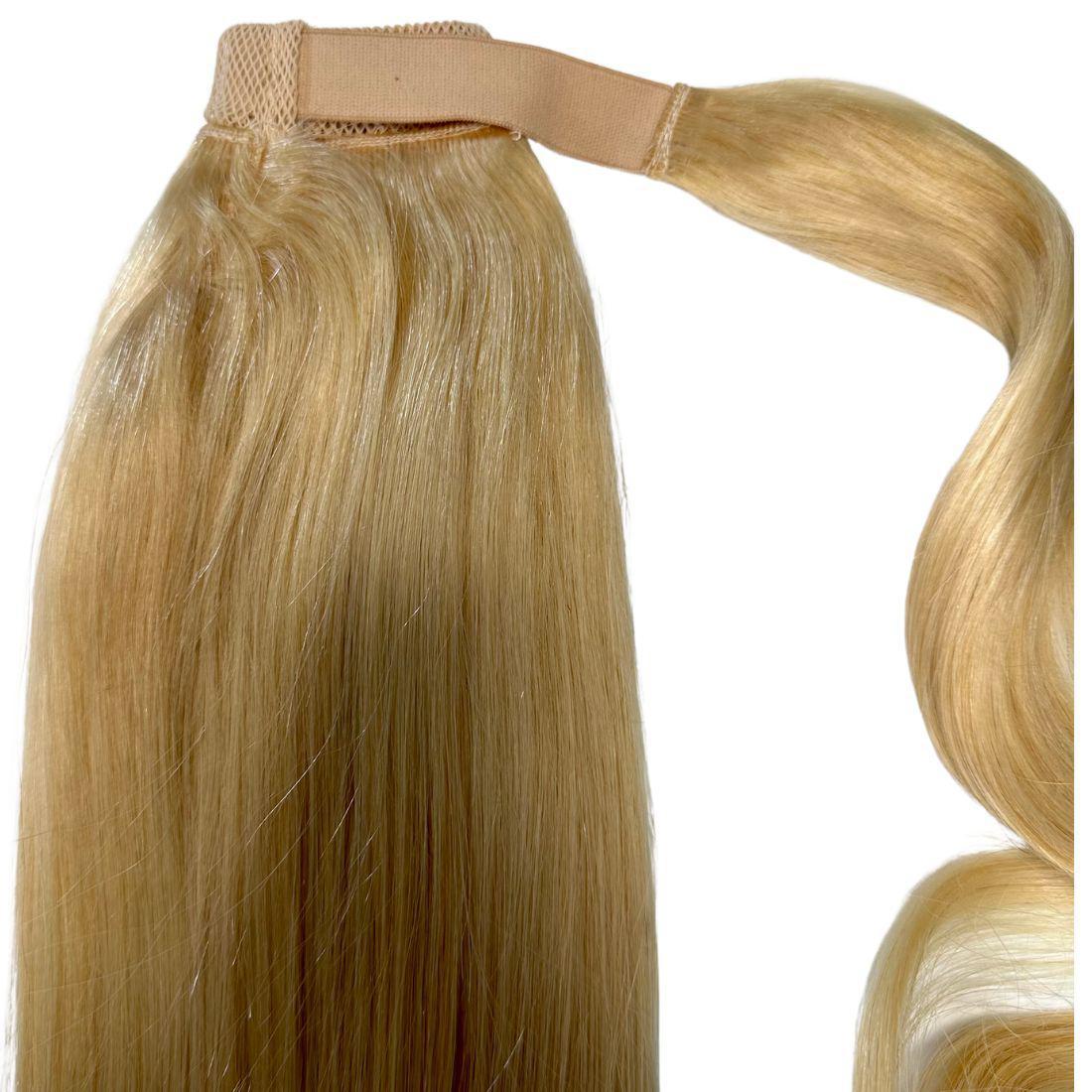 Bleach Blonde 100% Human Hair Ponytail Extension - Private Label