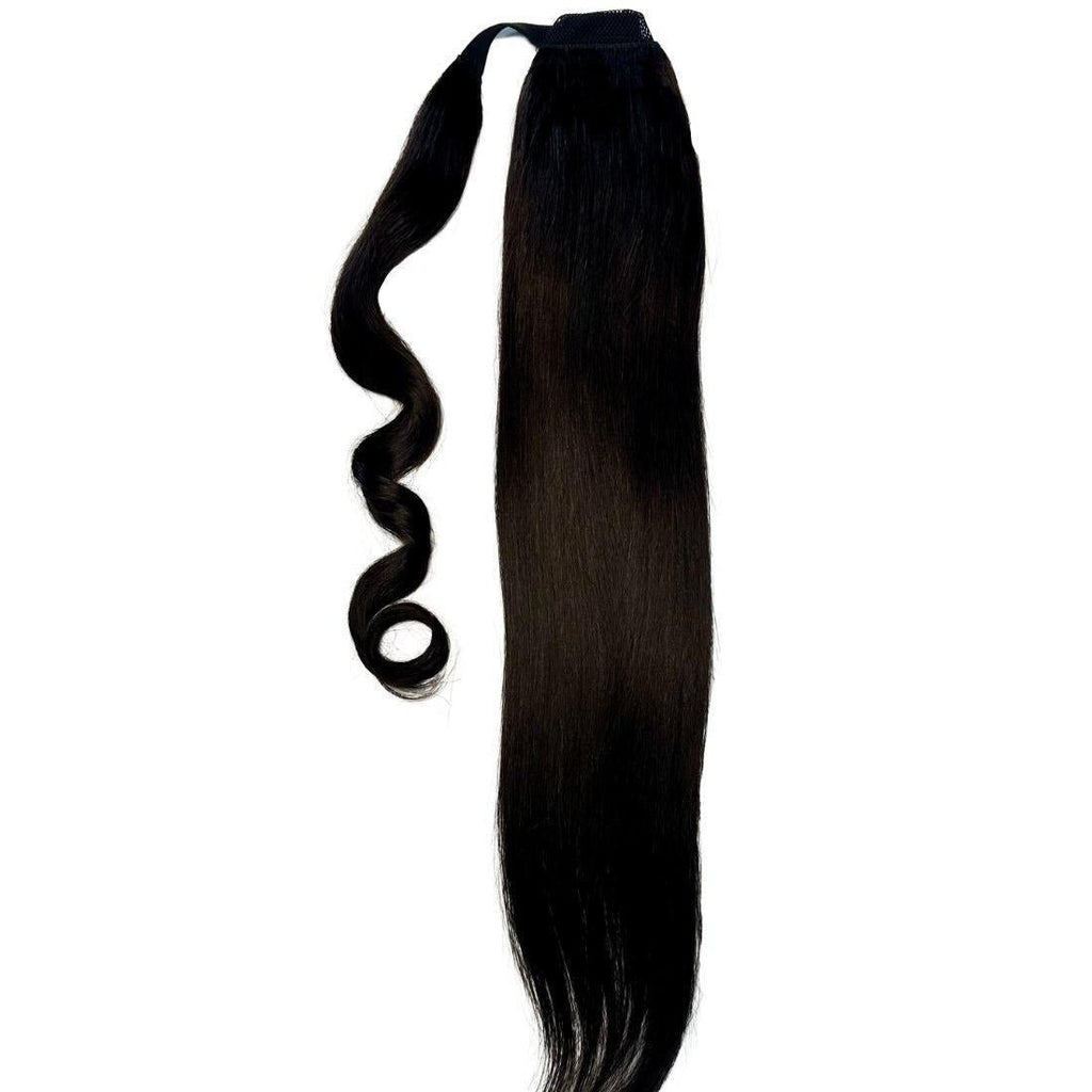 Natural Black 100% Human Hair Ponytail Extension - Private Label