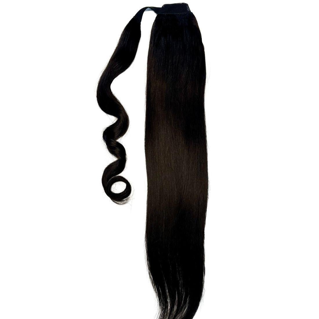 Natural Black 100% Human Hair Ponytail Extension - Private Label