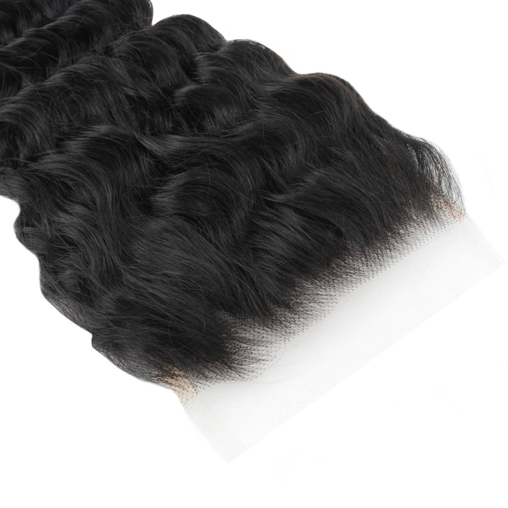 Deep Wave 5x5 Transparent Lace Human Hair Closure - Private Label