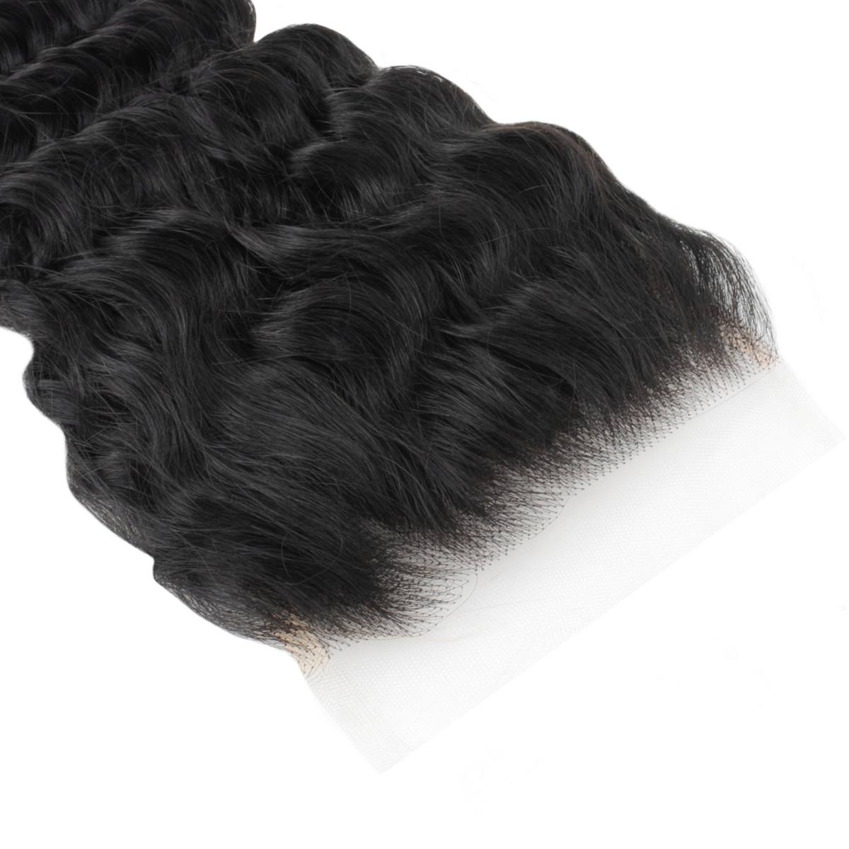Deep Wave 5x5 Transparent Lace Human Hair Closure - Private Label
