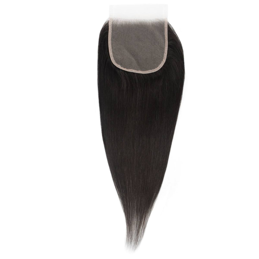 Straight 5x5 Transparent Lace Human Hair Closure - Private Label