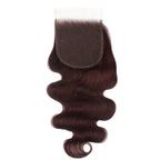 Burgundy Body Wave 5x5 HD Lace Human Hair Closure - Private Label