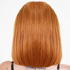 Cinnamon 13x4 Transparent Lace Front 100% Human Hair Bob Wig - Private Label