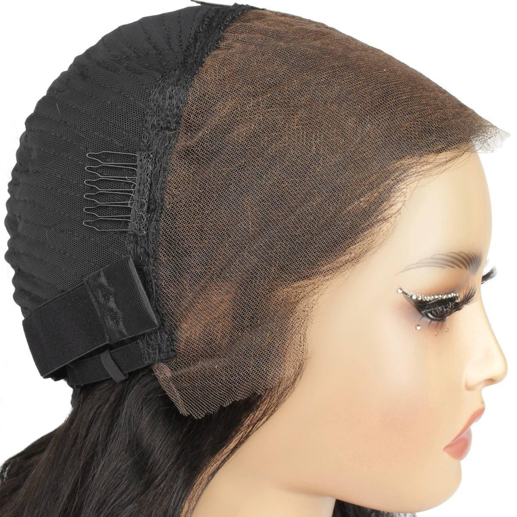 Jet Black Body Wave 13x4 HD Lace Front Wig - Private Label