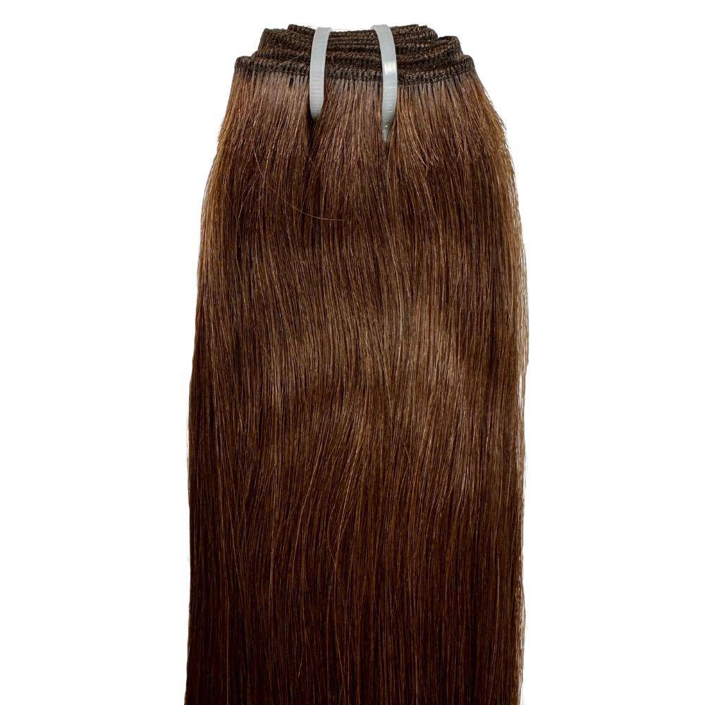 Raw Dark Brown Straight 100% Human Hair Bundles - Private Label