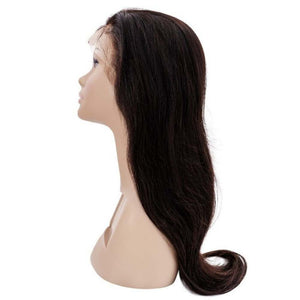 straight front lace wig