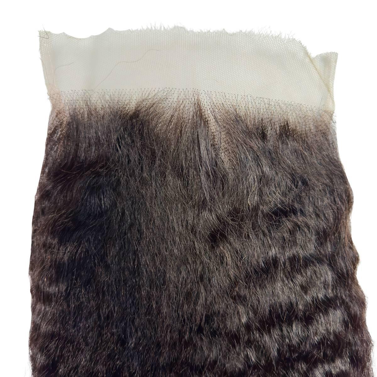 Kinky Straight 6x6 HD Lace Human Hair Closure - Private Label