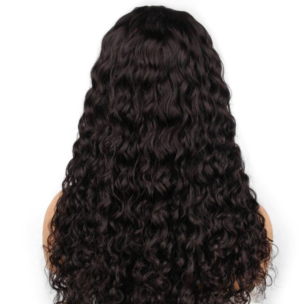 Messy Curl V Part 100% Human Hair Wig - Private Label