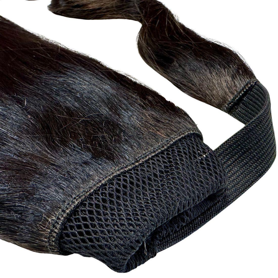 Natural Black 100% Human Hair Ponytail Extension - Private Label