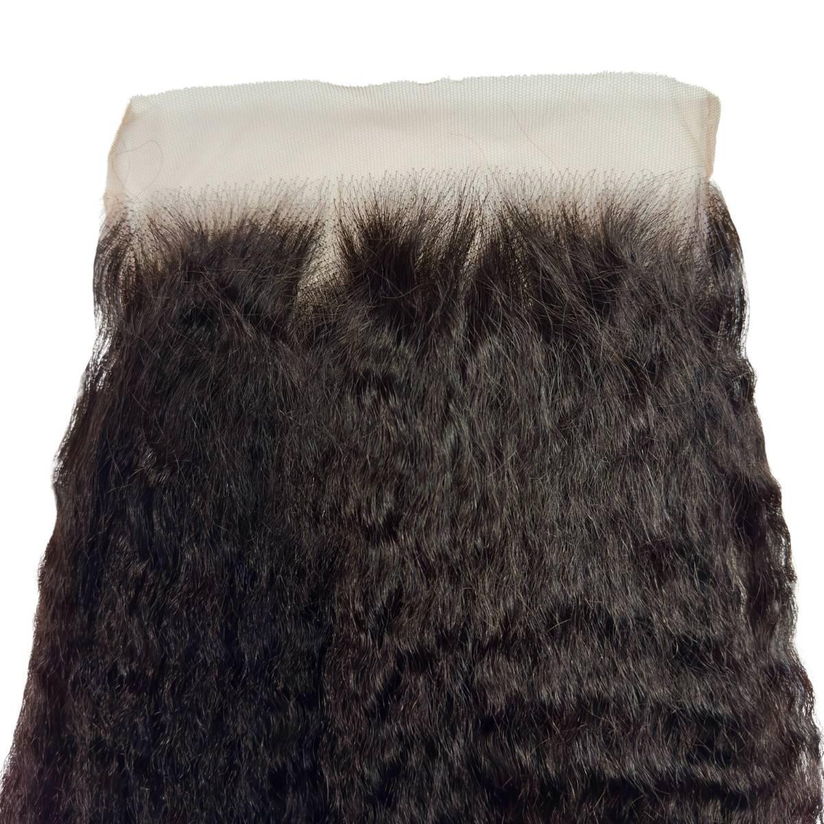 Kinky Straight 7x7 HD Lace Human Hair Closure - Private Label