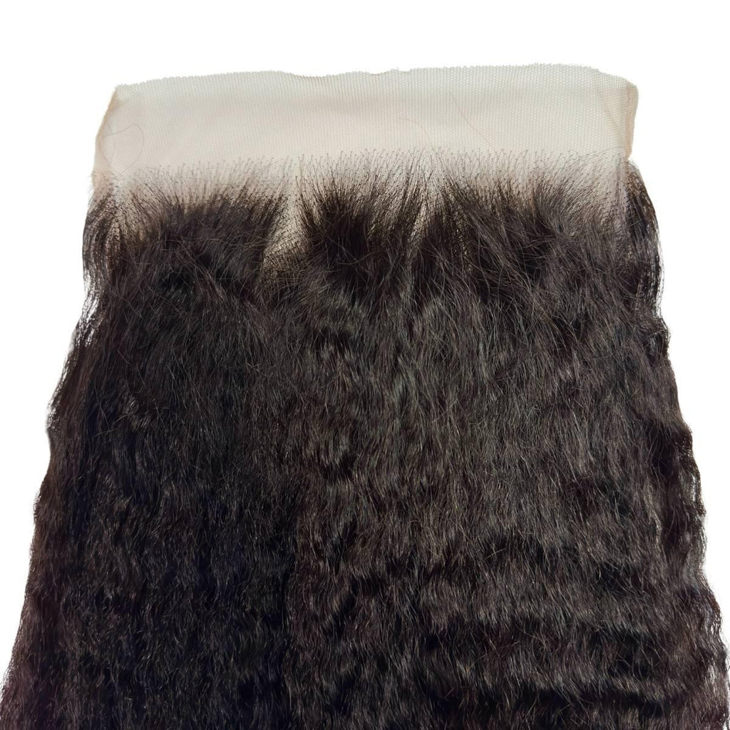 Kinky Straight 7x7 HD Lace Human Hair Closure - Private Label