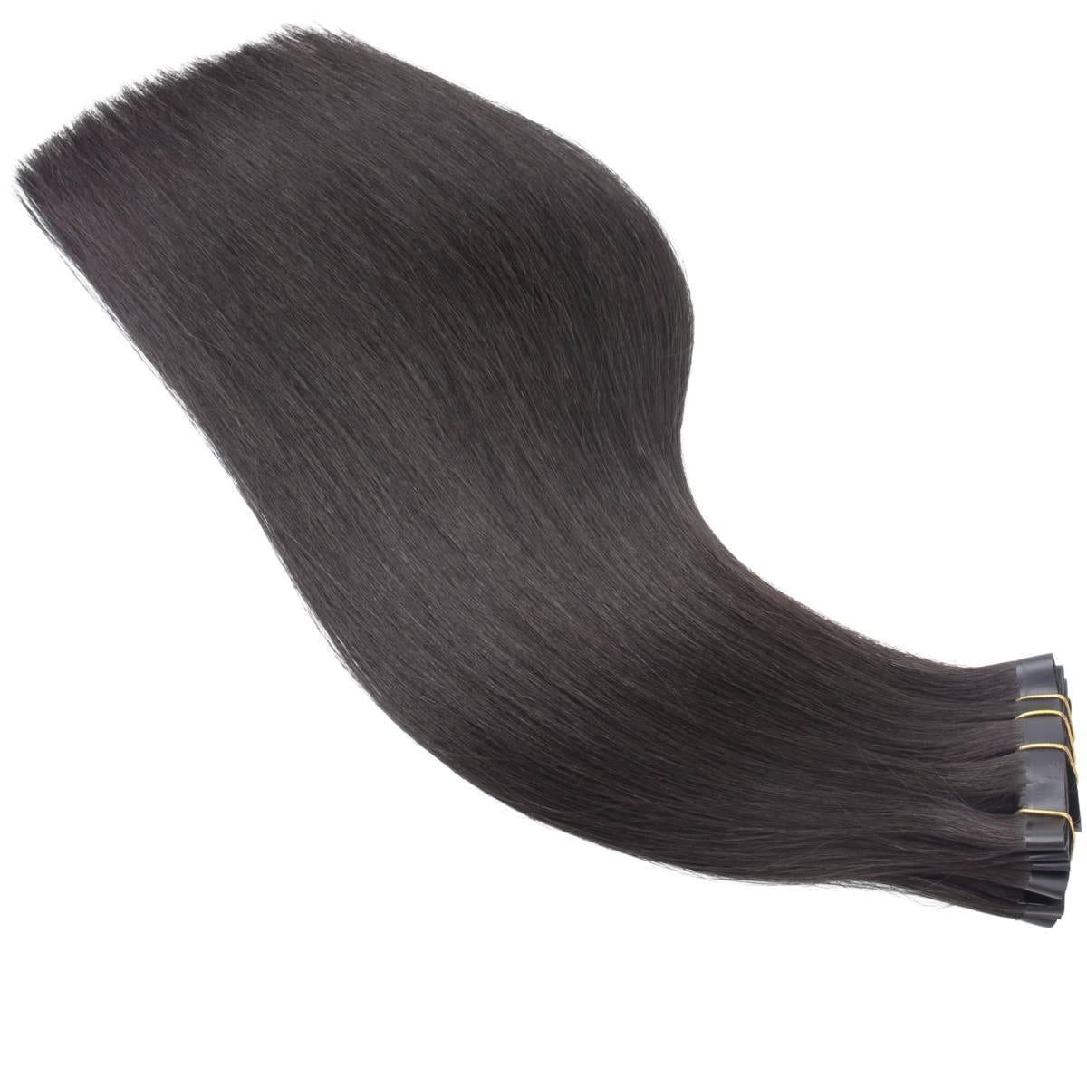 Raw Straight Seamless Clip - In 100% Human Hair Extensions - Private Label