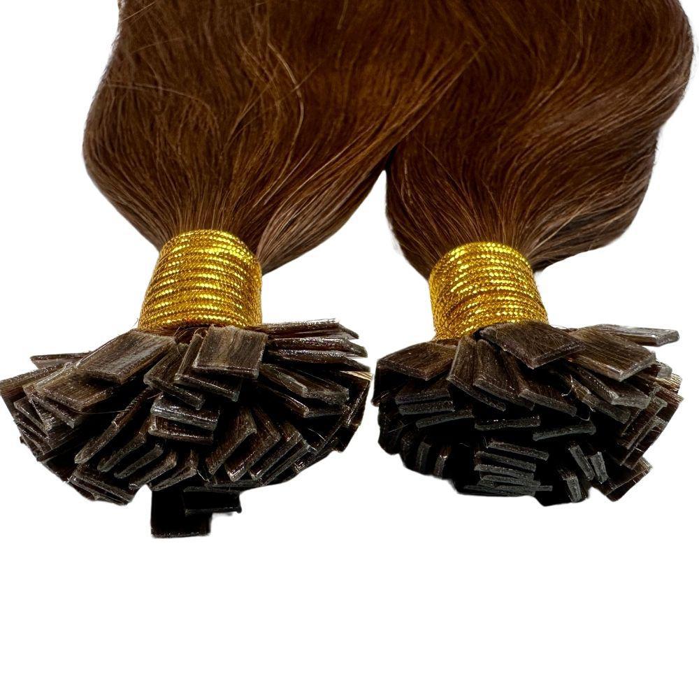 Dark Brown Straight Flat-Tip