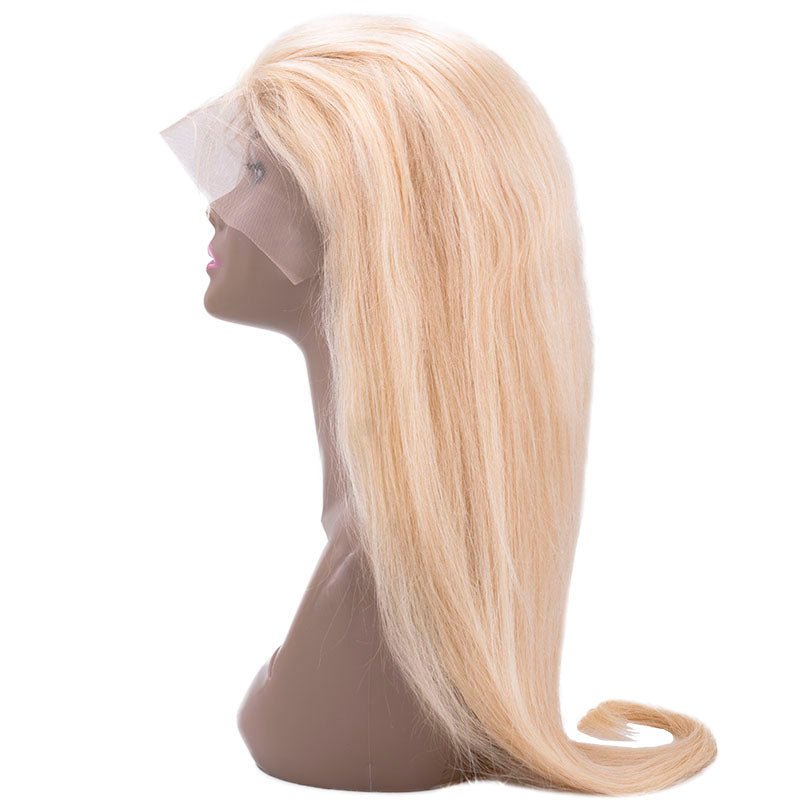 Brazilian Blonde Straight 13x4 Transparent Lace Front Human Hair Wig SALE - Private Label