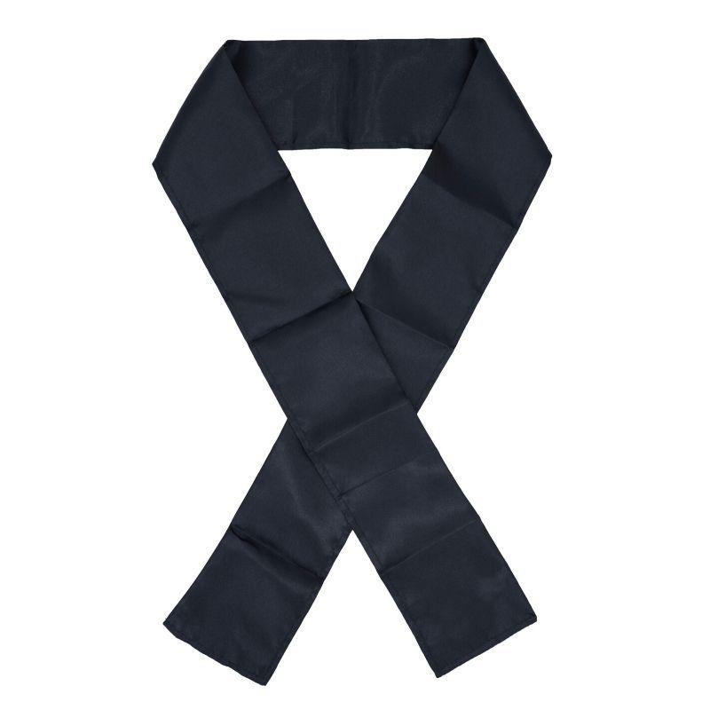 black silk edge scarf