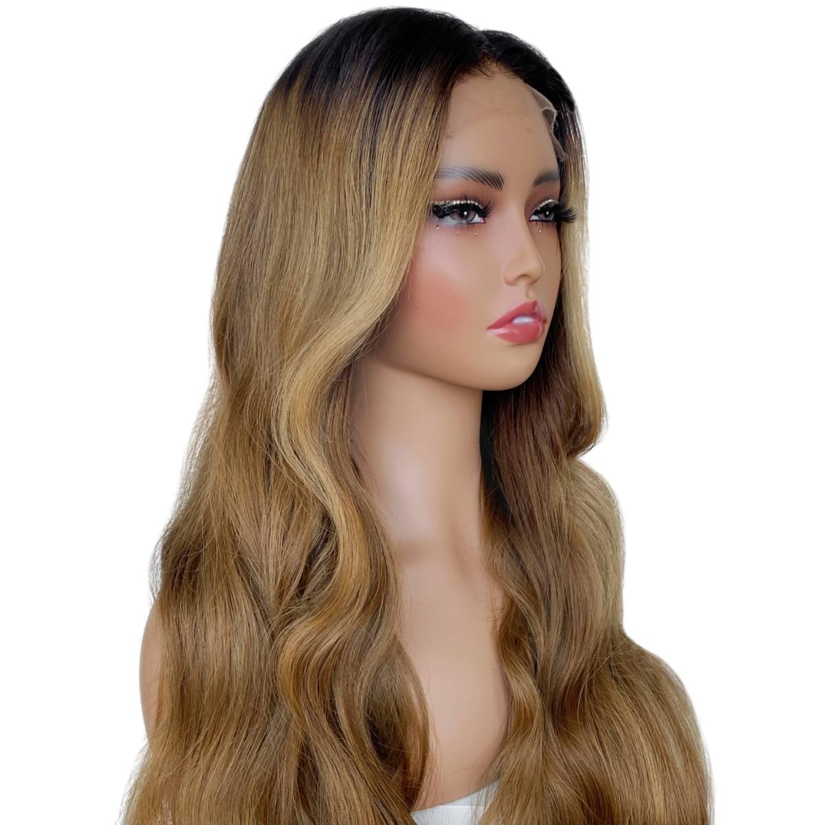 Raw Dark Blonde Balayage Wavy 5x5 HD Closure Wig - Private Label
