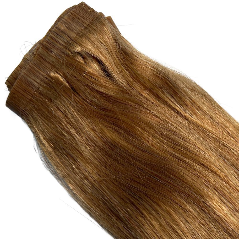 Honey Blonde Seamless Clip - In 100% Human Hair Extensions - Private Label