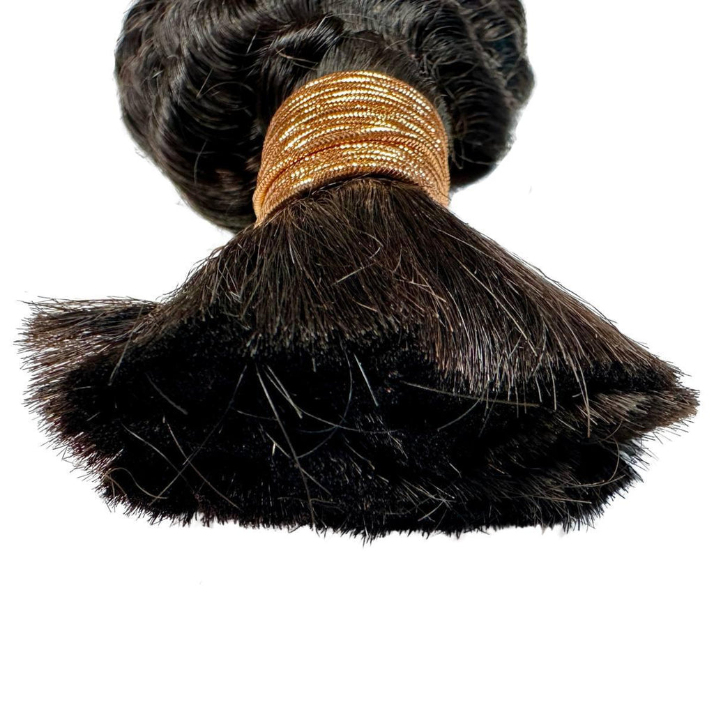 Deep Wave Bulk 100% Human Braiding Hair - Private Label