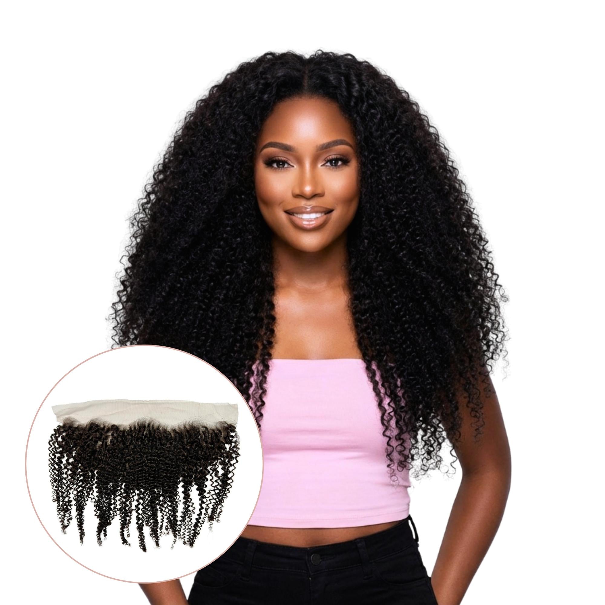 Afro Kinky 13x4 HD Lace Human Hair Frontal - Private Label