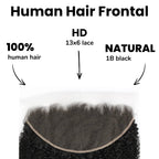 Afro Kinky 13x6 HD Lace Human Hair Frontal - Private Label