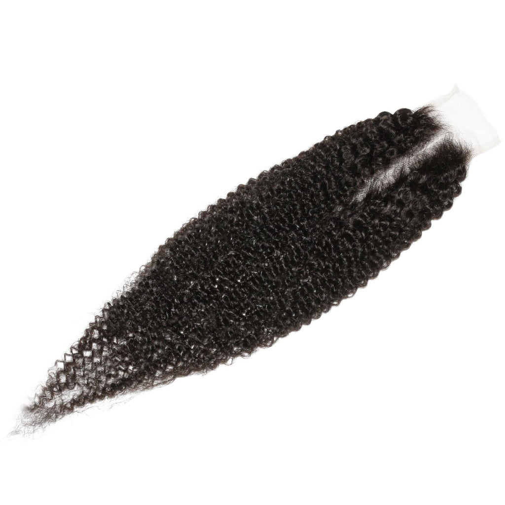Afro Kinky 2x6 Transparent Lace Human Hair Closure - Private Label