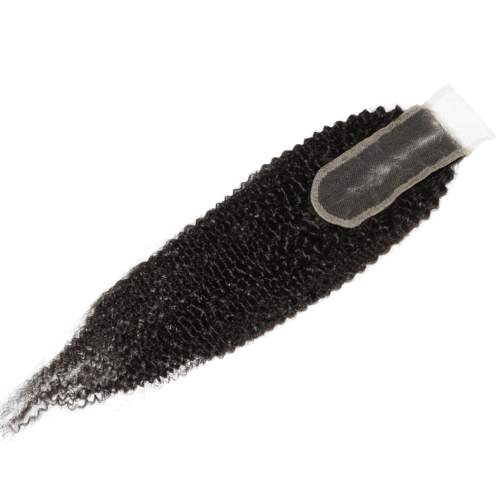 Afro Kinky 2x6 Transparent Lace Human Hair Closure - Private Label