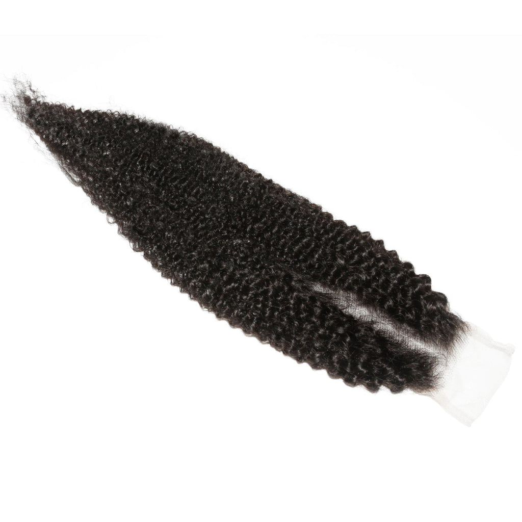 Afro Kinky 2x6 Transparent Lace Human Hair Closure - Private Label