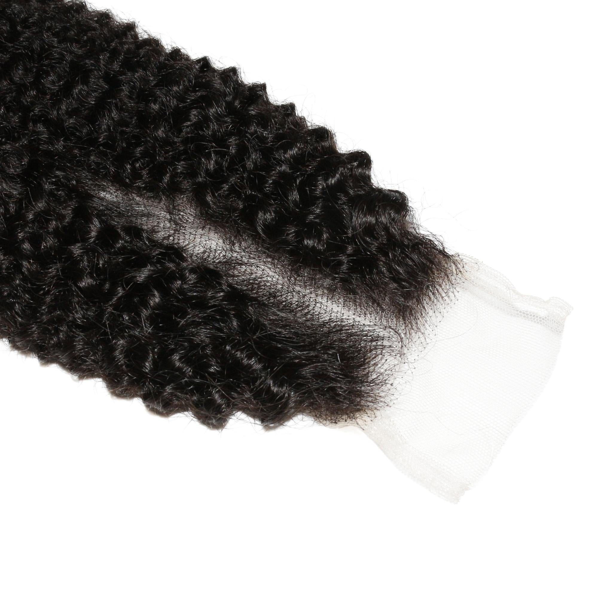 Afro Kinky 2x6 Transparent Lace Human Hair Closure - Private Label