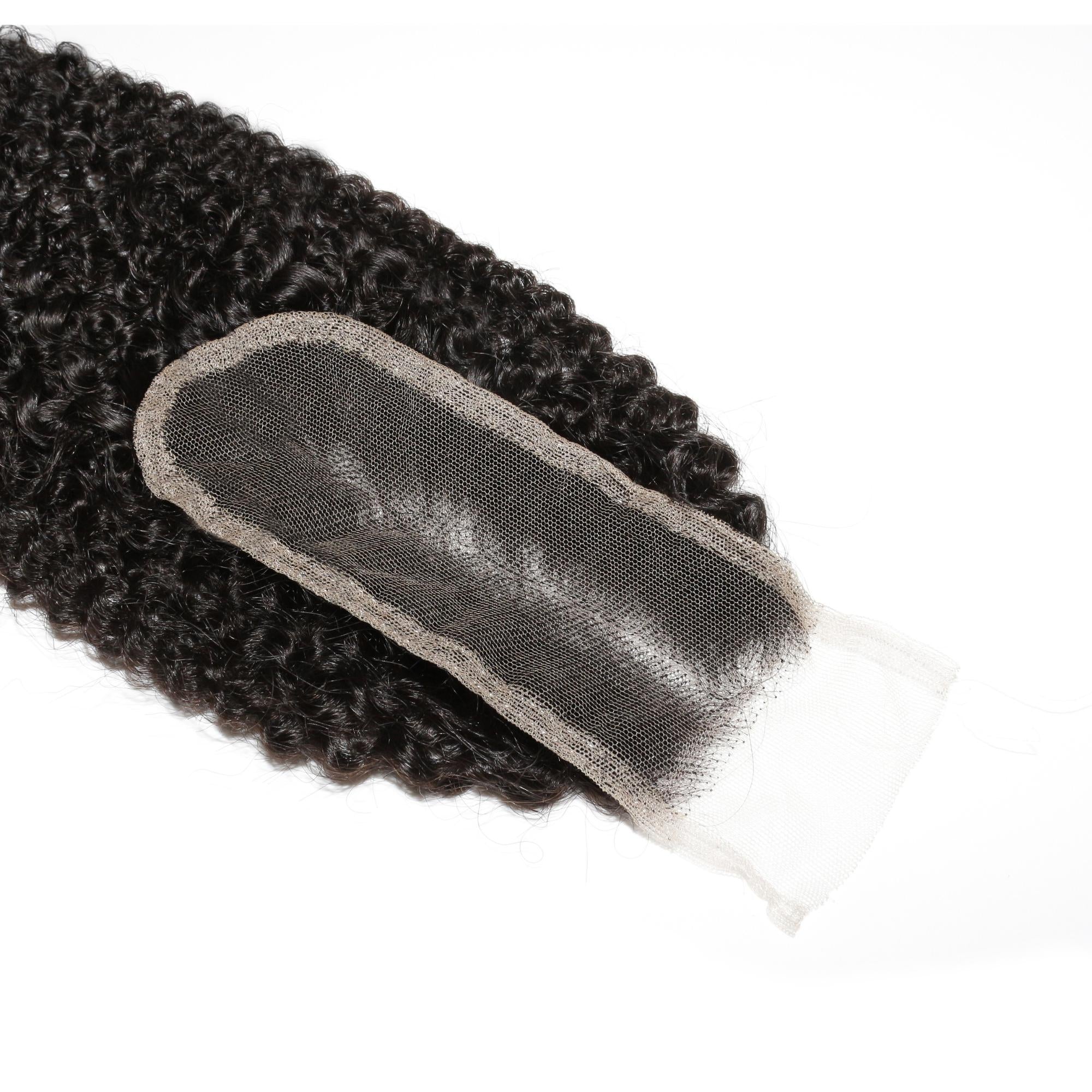Afro Kinky 2x6 Transparent Lace Human Hair Closure - Private Label
