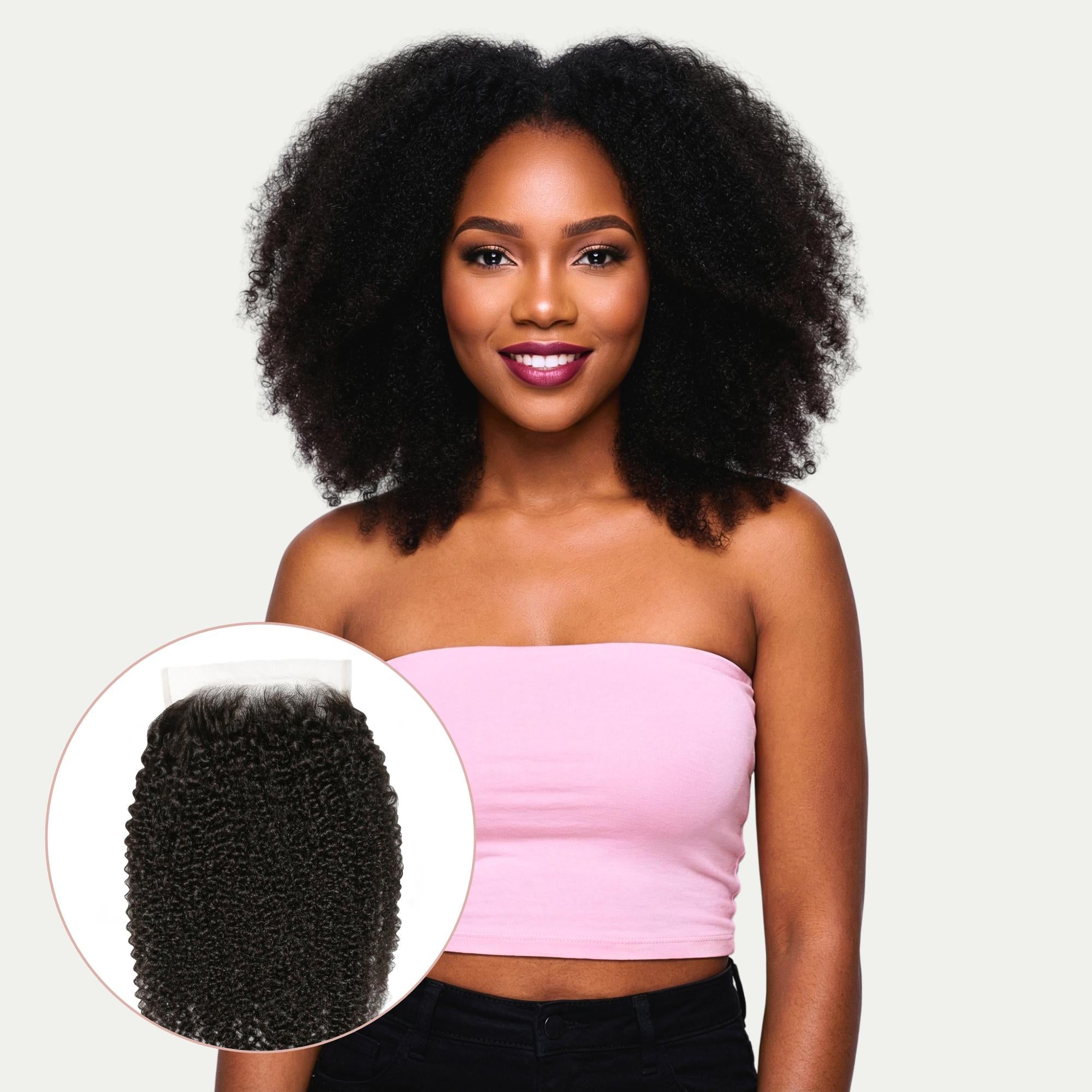 Afro Kinky 6x6 HD Lace Human Hair Closure - Private Label