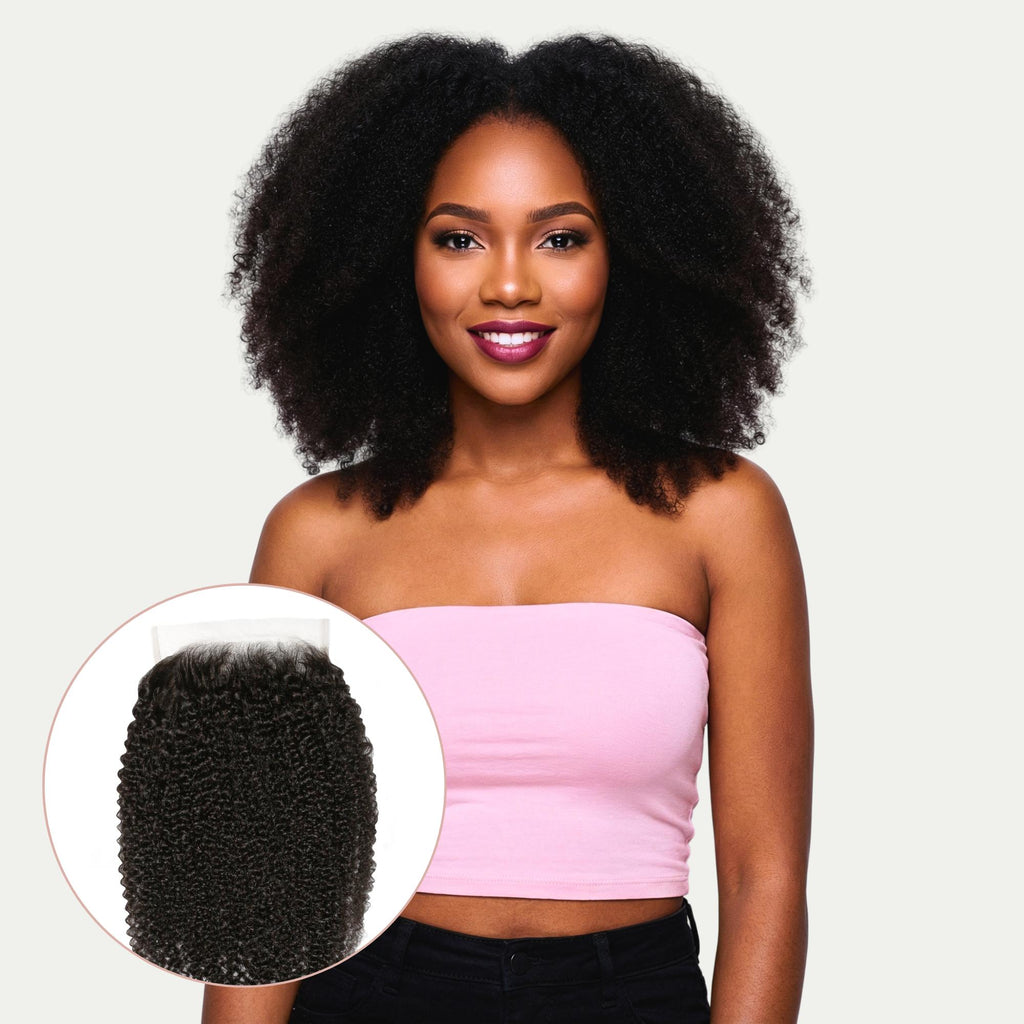 Afro Kinky 6x6 HD Lace Human Hair Closure - Private Label