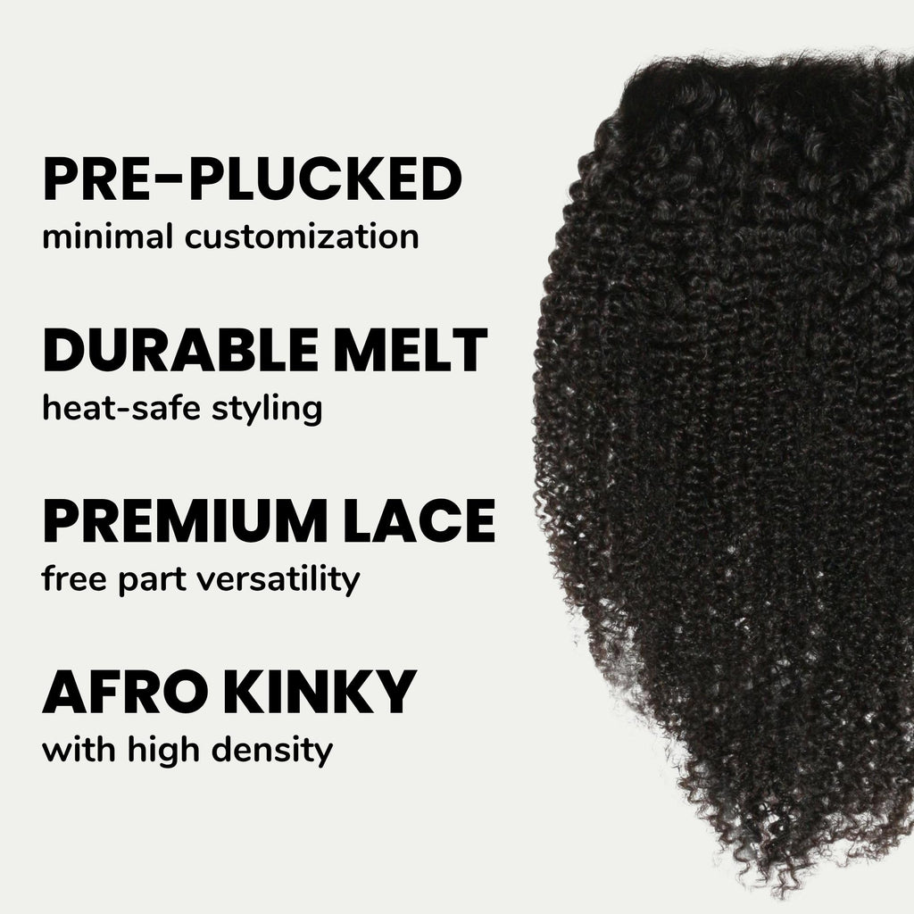 Afro Kinky 7x7 HD Lace Human Hair Closure - Private Label