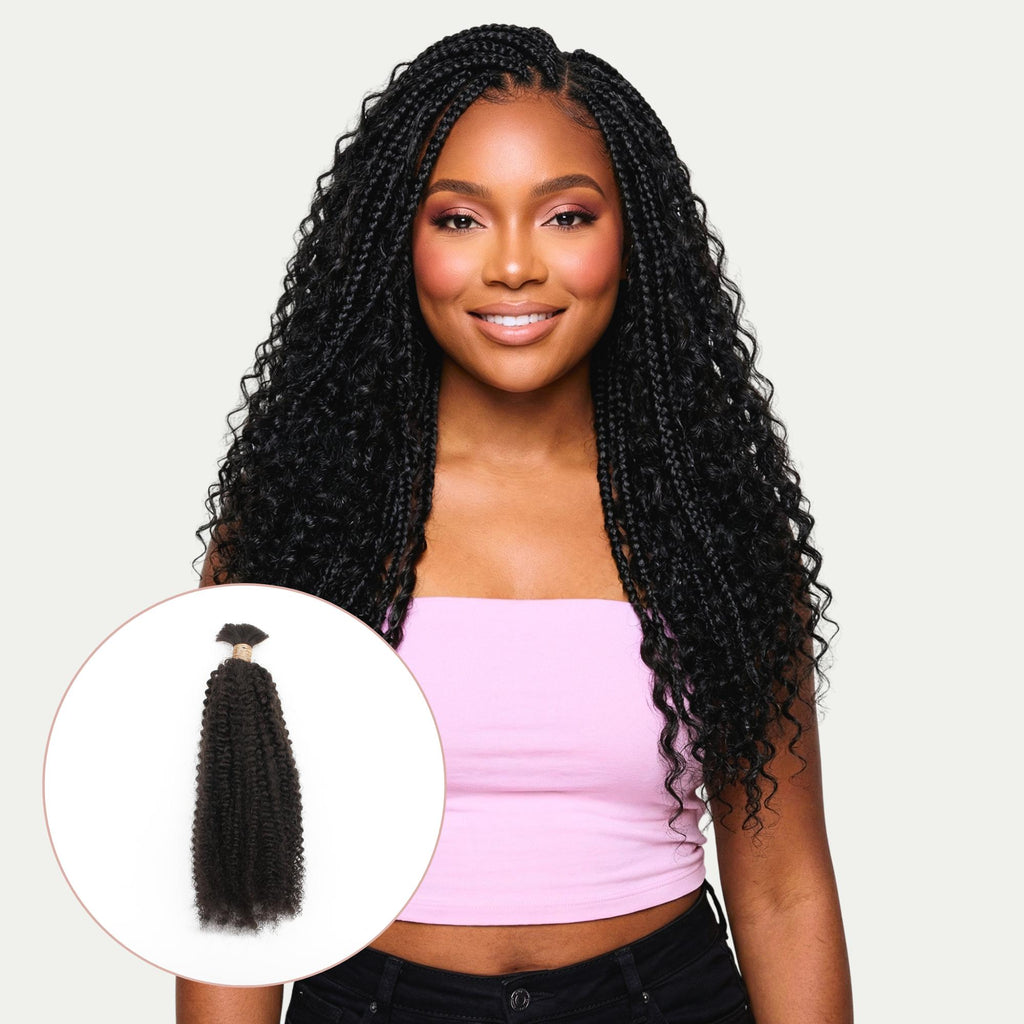 Afro Kinky Bulk 100% Human Braiding Hair - Private Label