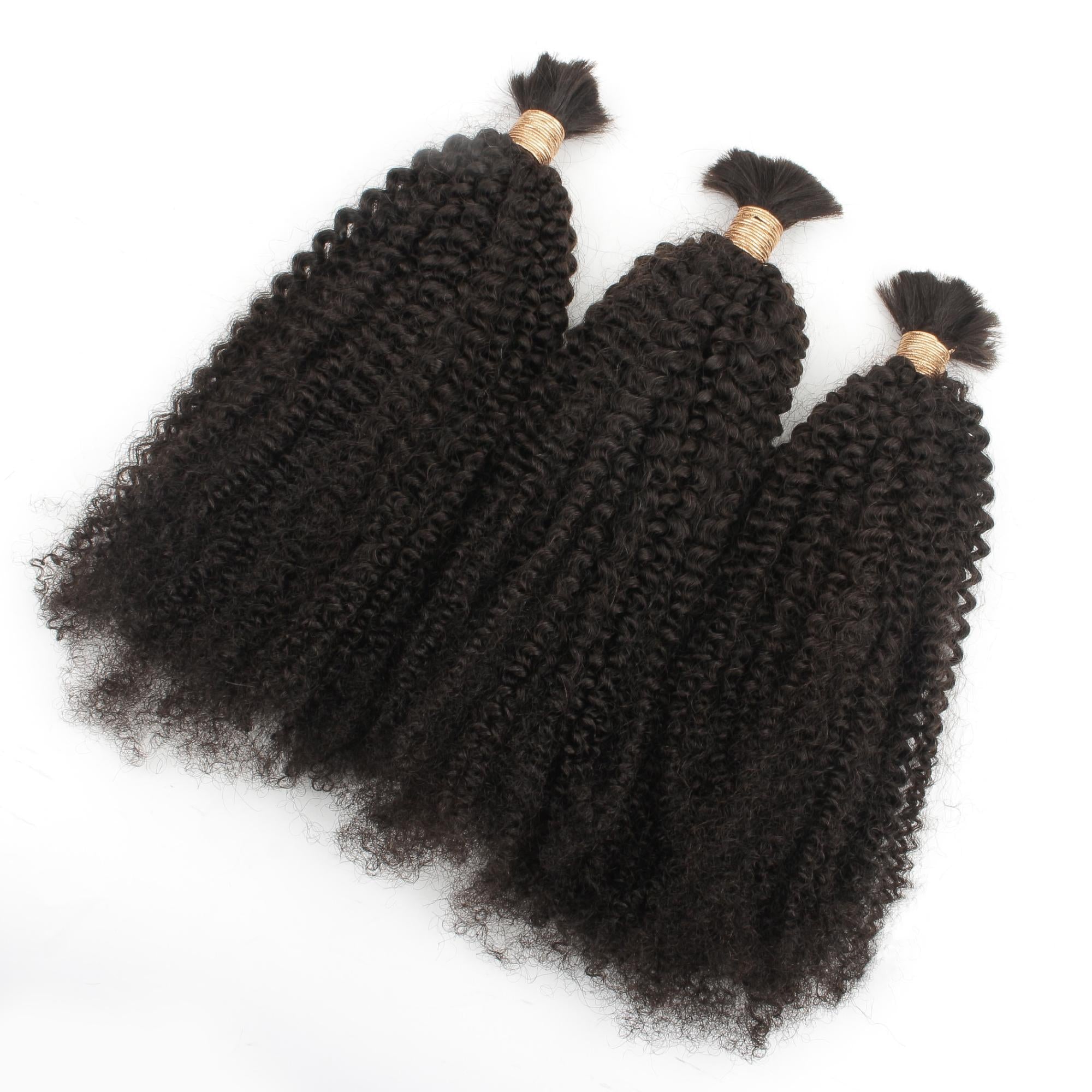 Afro Kinky Bulk 100% Human Braiding Hair - Private Label