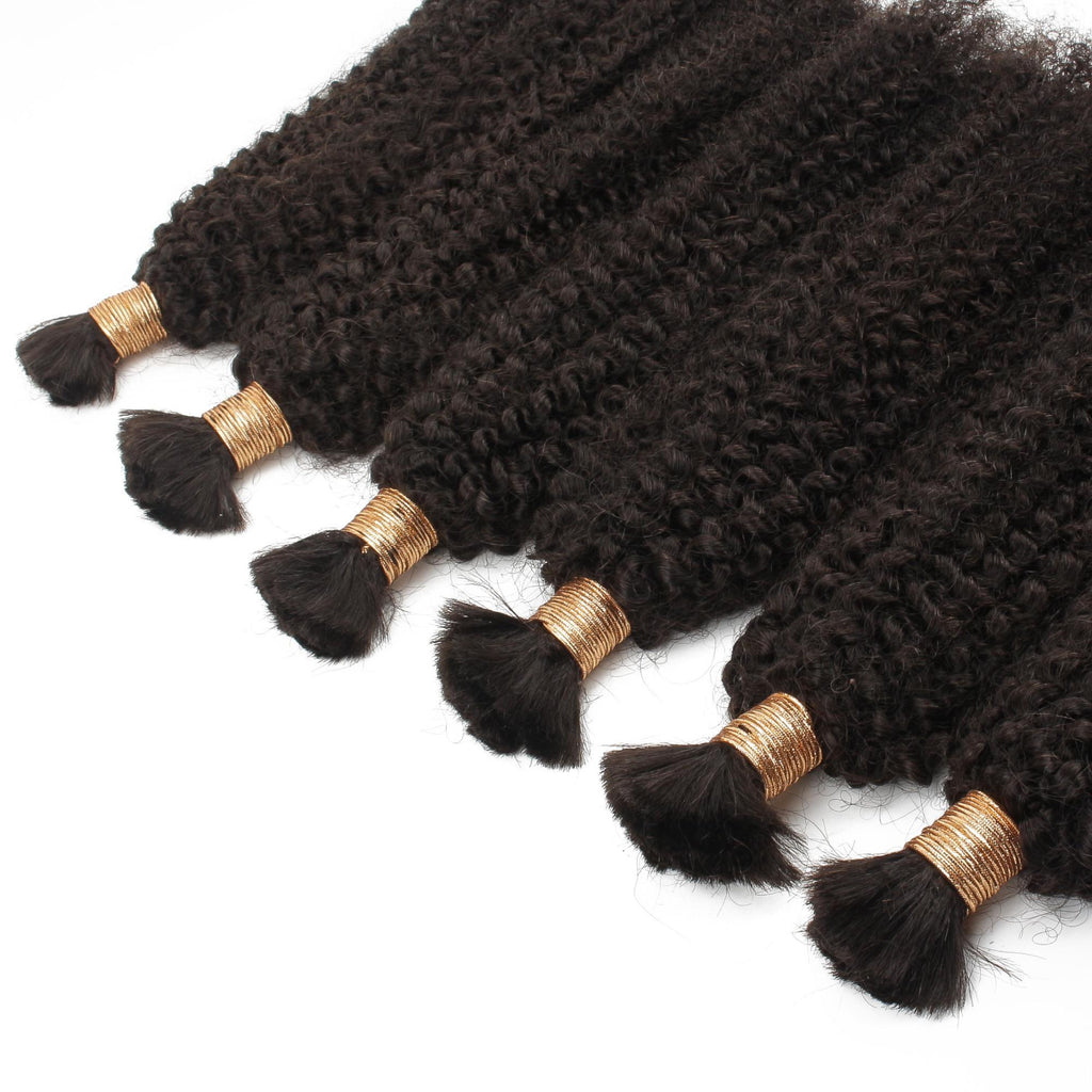 Afro Kinky Bulk 100% Human Braiding Hair - Private Label