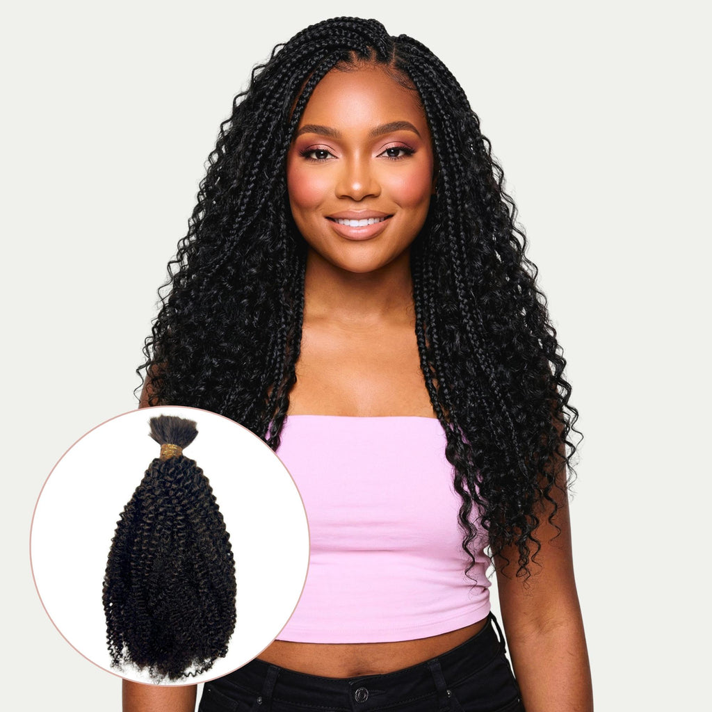 Afro Kinky Bulk 100% Human Braiding Hair - Private Label