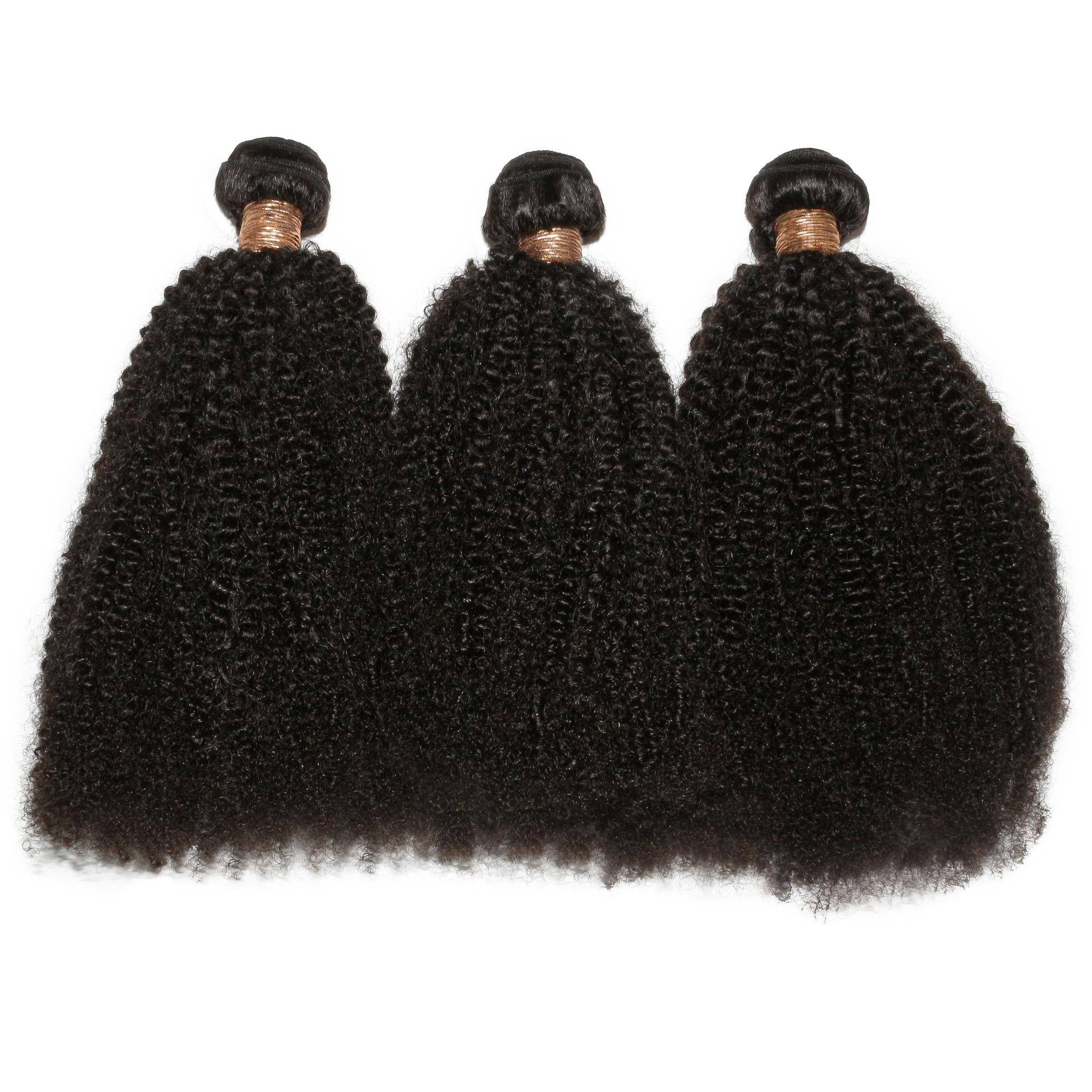 Afro Kinky Curly 100% Human Hair Bundle Deals - Private Label