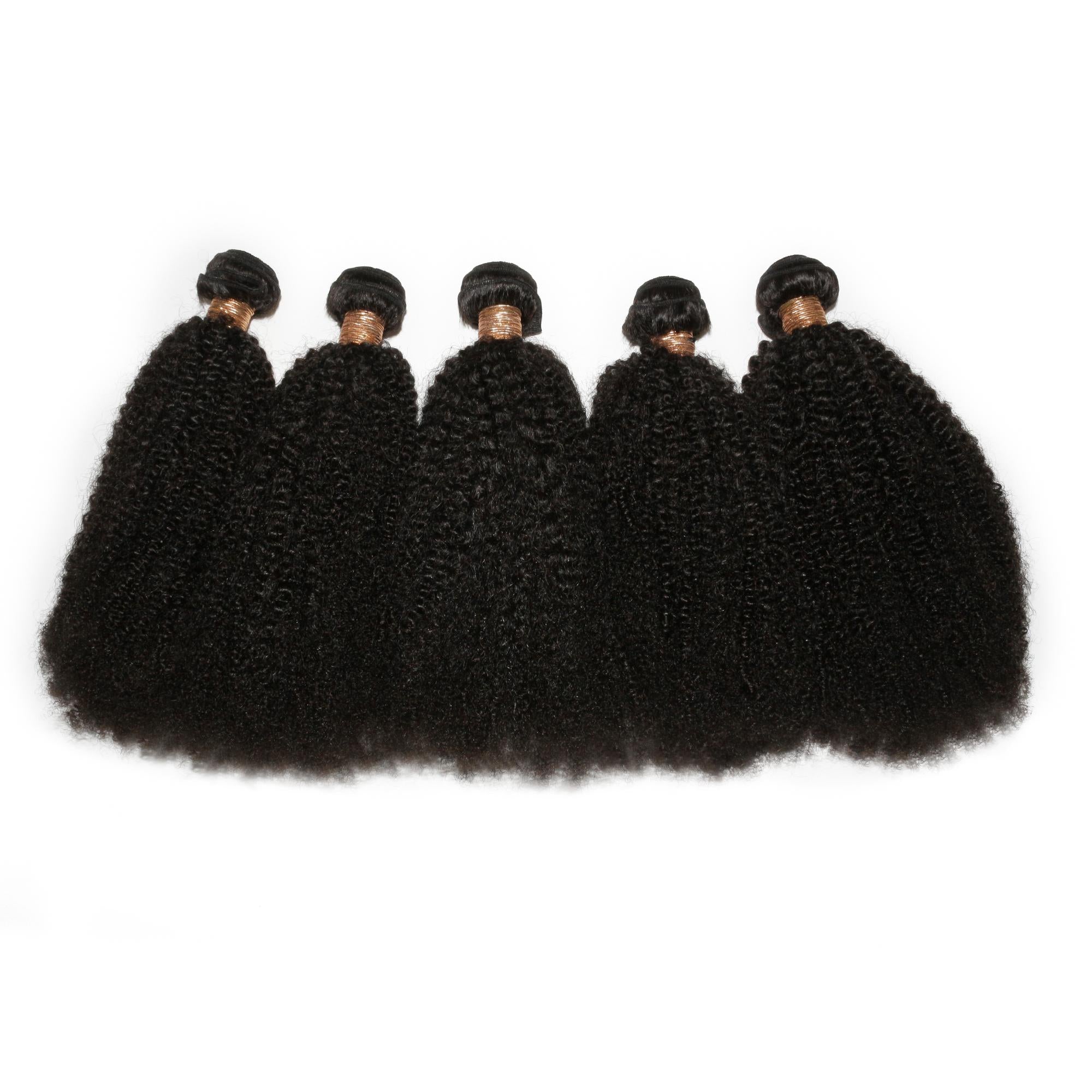 Afro Kinky Curly 100% Human Hair Bundle Deals - Private Label