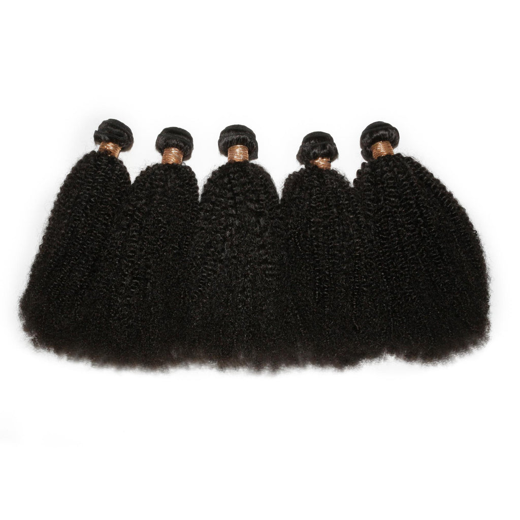 Afro Kinky Curly 100% Human Hair Bundle Deals - Private Label