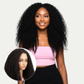 Afro Kinky Curly 2x6 HD Lace Closure 100% Human Hair Glueless Wig - Private Label