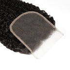 Afro Kinky Curly 4x4 Transparent Lace Human Hair Closure - Private Label
