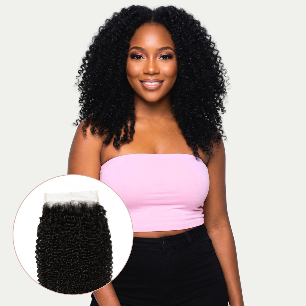 Afro Kinky Curly 5x5 HD Lace 100% Human Hair Closure - Private Label