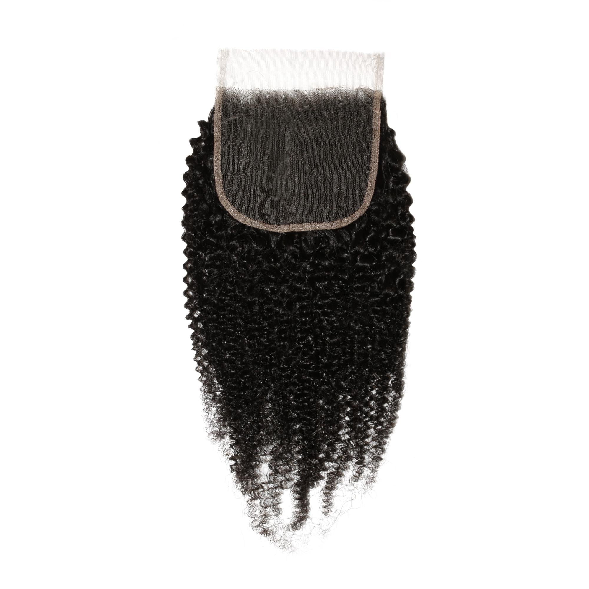Afro Kinky Curly 5x5 HD Lace 100% Human Hair Closure - Private Label