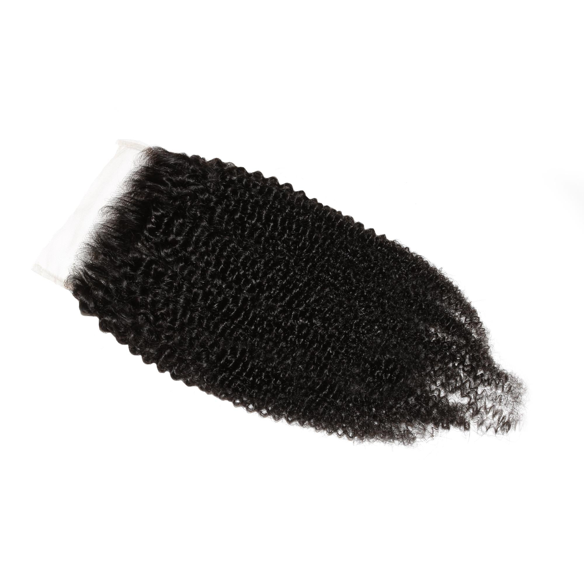 Afro Kinky Curly 5x5 HD Lace 100% Human Hair Closure - Private Label