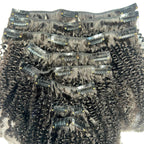 Afro Kinky Curly Clip - In 100% Human Hair Extensions - Private Label