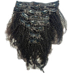Afro Kinky Curly Clip - In 100% Human Hair Extensions - Private Label