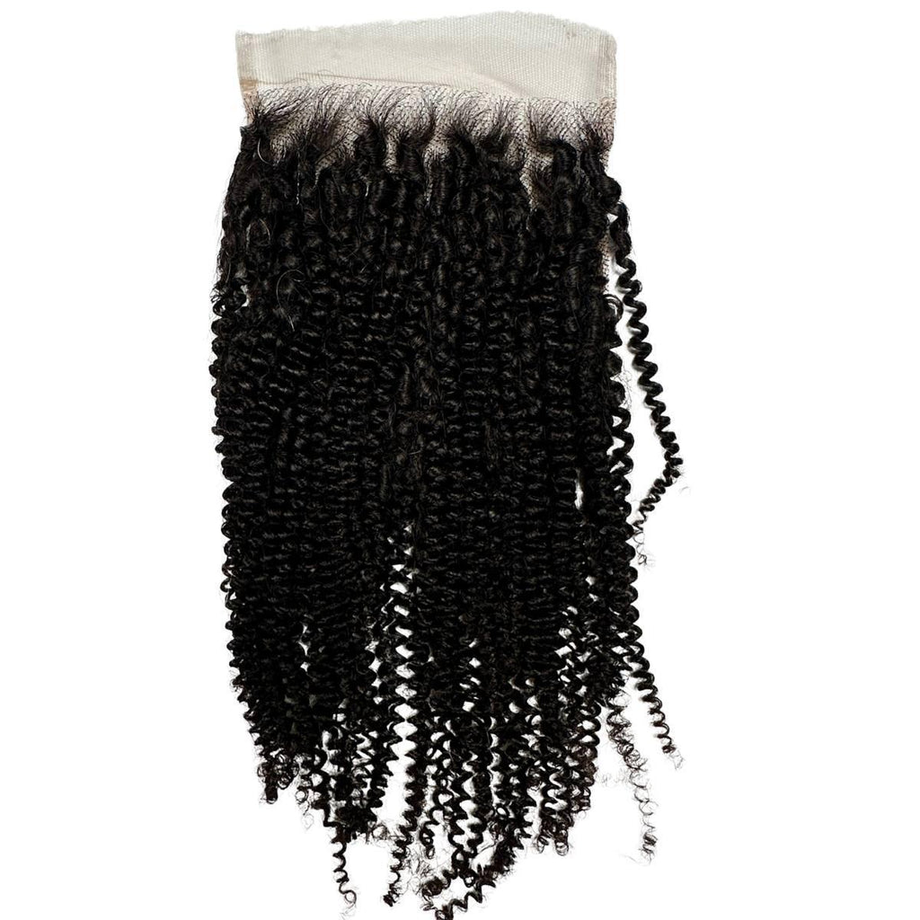 Afro Kinky Curly 5x5 HD Lace 100% Human Hair Closure - Private Label