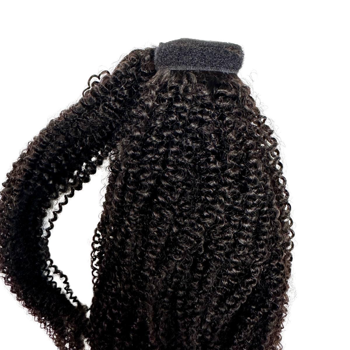 Afro Kinky Curly 100% Human Hair Ponytail Extension - Private Label